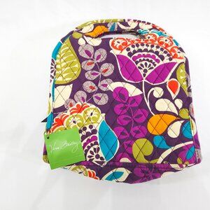 Vera Bradley Lunch Tote Bag Plum Crazy Print NWT 9x10 insulated Lunch Bag